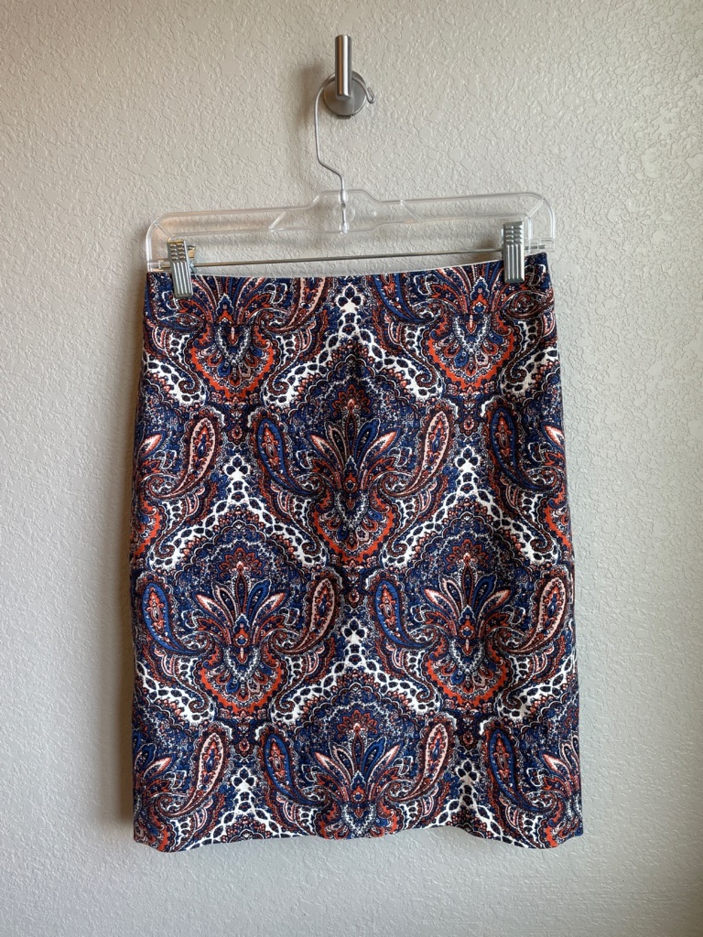 J. Crew Paisley Pencil Skirt